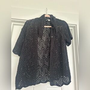 H&M Black Crochet Women's Sweater